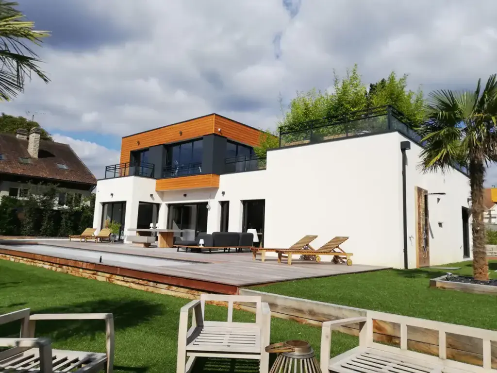 Maison toit plat sur mesure - Saint-Nom-la-Bretèche (78)