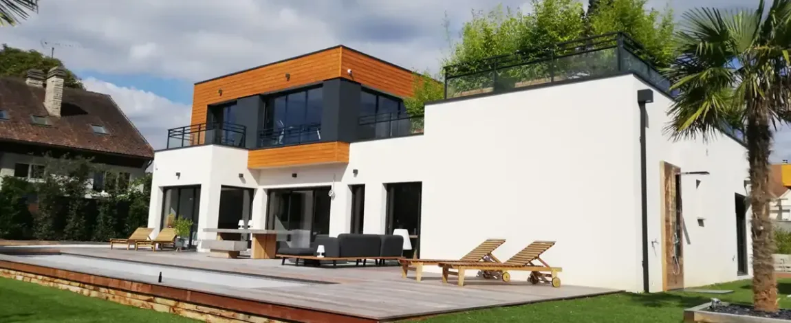 Maison toit plat sur mesure - Saint-Nom-la-Bretèche (78)